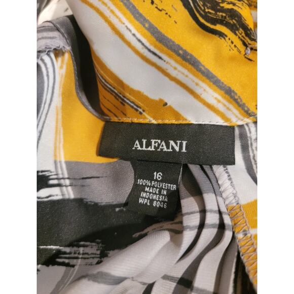 Alfani Gray Blouse Sleeveless Top Sz 16 Women's Plus-size Office - Picture 8 of 11